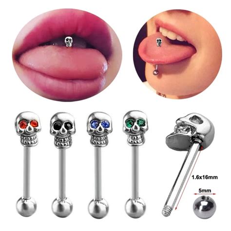 stainless steel tongue piercing|stainless steel tongue ring.